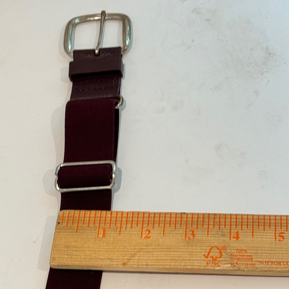 Adidas Baseball Softball Belt Kids Maroon Burgundy Adjustable Elastic Athletic - Picture 8 of 8